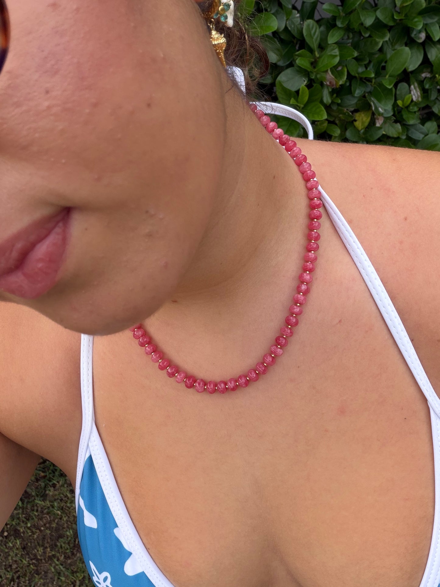 Mini Red Aria Necklace
